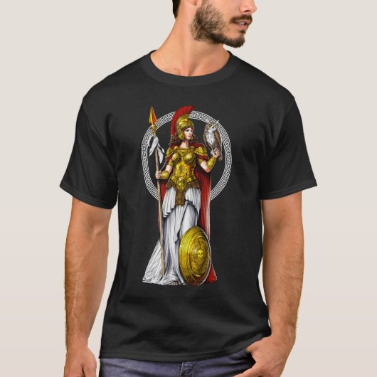 ギリシャ女神アテナ Tシャツ (正面)
