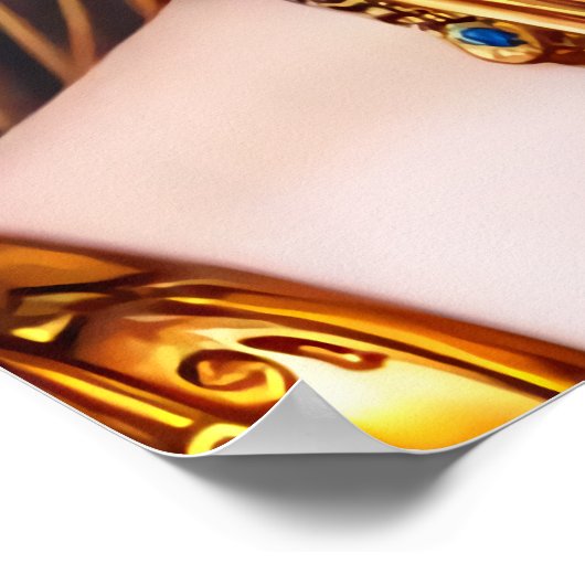 ギリシャ女神ヘラのポートレート | AIアートポスター ポスター (角)