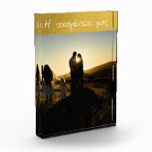 ギリシャ家族愛金ゴールド フォトブロック (左)