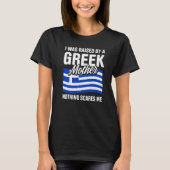 ギリシャ対ギリシャ誇りを持ったルーツLove Greece Vis Tシャツ (正面)
