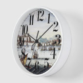 ギリシャ島アトラス 壁時計 (傾斜)