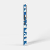 ギリシャ島サントリーニブルードームチャーチモノグラム SAMSUNG GALAXYケース (右側面)