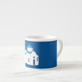 ギリシャ島サントリーニブルードームチャーチ エスプレッソカップ (正面右)