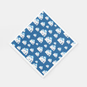 ギリシャ島サントリーニブルードームチャーチ スタンダードランチョンナプキン (角)