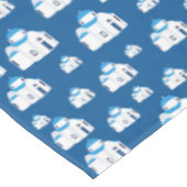 ギリシャ島サントリーニブルードームチャーチ テーブルクロス (アングル)