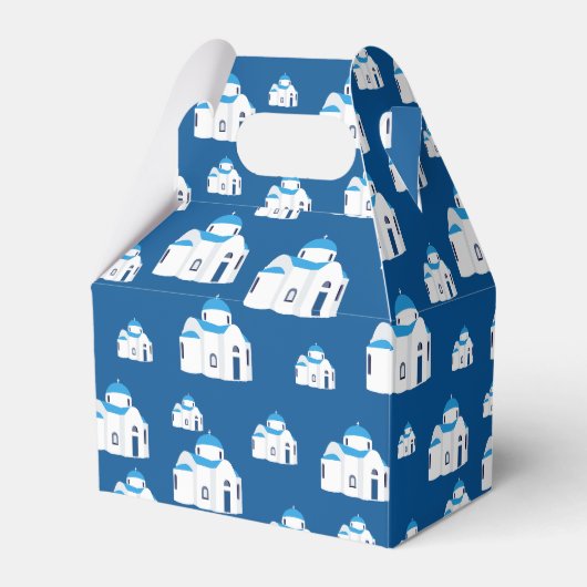 ギリシャ島サントリーニブルードームチャーチ フェイバーボックス (正面サイド)