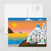 ギリシャ島 ポストカード (正面/裏面)