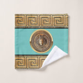 ギリシャ復古調 メデューサ バスタオルセット (ウォッシュタオル)