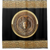 ギリシャ復興メドゥーサシャワーカーテン シャワーカーテン (正面)