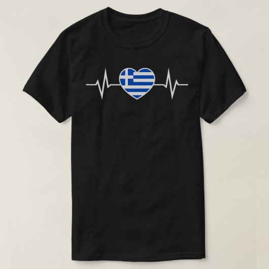 ギリシャ心拍 Tシャツ (デザイン正面)