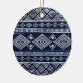 ギリシャ悪の目と蛇行鍵オーナメント セラミックオーナメント (左)