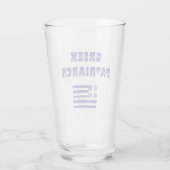 ギリシャ愛国国旗ギリシャ海軍ブルー タンブラーグラス (裏面)