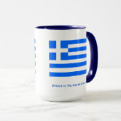 ギリシャ愛好家と愛国的なマグコンボマグカップ, 15オズ マグカップ (正面右)