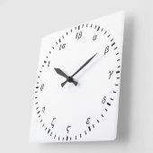ギリシャ数字 スクエア壁時計 (傾斜)