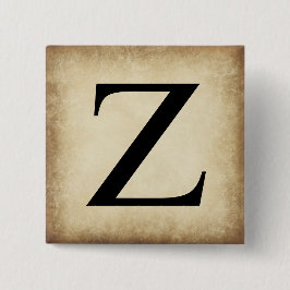 ギリシャ文字の手紙のゼータ 缶バッジ