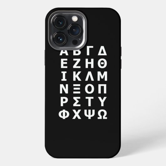 ギリシャ文字のCase-Mate iPhoneケース iPhone 13 Pro Maxケース (裏面)