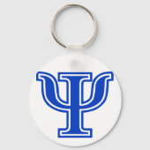 ギリシャ文字プシブルーモノグラムイニシャル キーホルダー (正面)