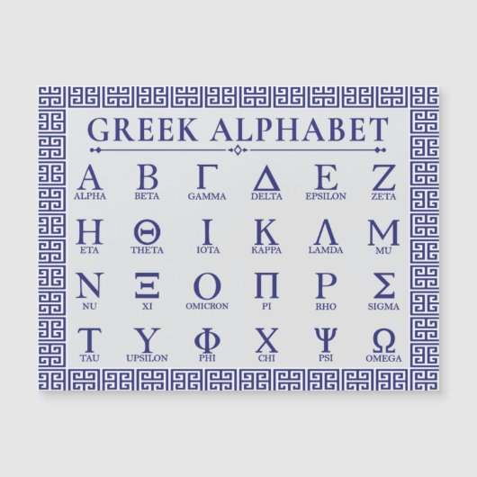 ギリシャ文字 (正面)