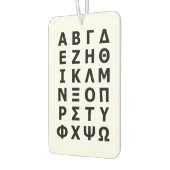 ギリシャ文字 カーエアーフレッシュナー (左)