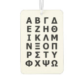 ギリシャ文字 カーエアーフレッシュナー (裏面)