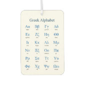 ギリシャ文字 カーエアーフレッシュナー (正面)