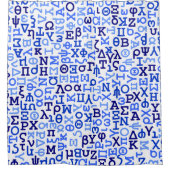 ギリシャ文字 シャワーカーテン (正面)