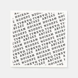 ギリシャ文字 スタンダードカクテルナプキン