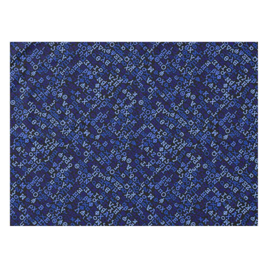 ギリシャ文字 テーブルクロス (正面(横))