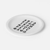 ギリシャ文字 ペーパープレート (アングル)