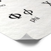 ギリシャ文字 ポスター (角)