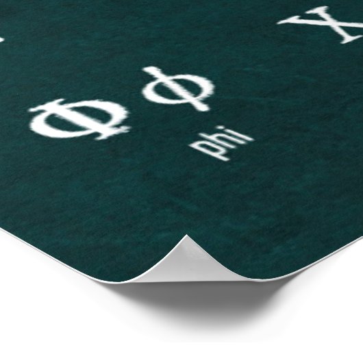 ギリシャ文字 ポスター (角)