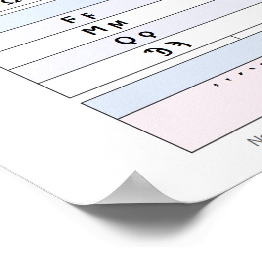 ギリシャ文字 ポスター (角)