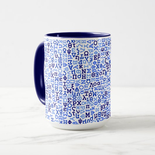 ギリシャ文字 マグカップ (正面左)