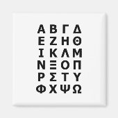 ギリシャ文字 マグネット (正面)