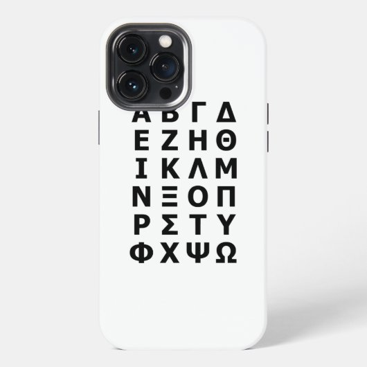 ギリシャ文字 iPhoneケース (裏面)