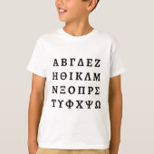 ギリシャ文字 Tシャツ (正面)