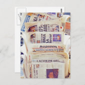 ギリシャ新聞 ポストカード (正面/裏面)