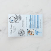 ギリシャ旅券結婚式招待状 招待状 (内部)