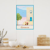 ギリシャ旅行ポスター ポスター (キッチン)