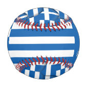 ギリシャ最高のパパ、愛国心、ギリシャ国旗 野球ボール (裏面)