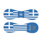 ギリシャ最高のパパ、愛国者パパ、ギリシャ国旗 野球ボール (パネル)