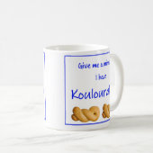 ギリシャ柄の名言マグ コーヒーマグカップ (正面右)