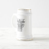 ギリシャ様式の柱 ビールジョッキ (正面左)