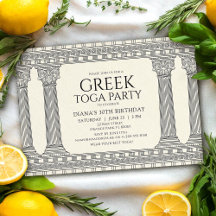 ギリシャ様式トガ 誕生日パーティー テンプル