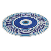 ギリシャ模様の悪い目ナザール カッティングボード (角)