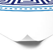 ギリシャ模様の悪い目ナザール ポスター (コーナー)