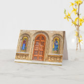 ギリシャ正教会のグリーティングカード カード (黄色い花)