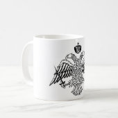 ギリシャ正教会の国旗山アソス宗教 コーヒーマグカップ (正面左)