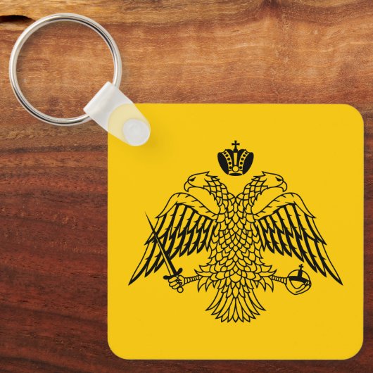 ギリシャ正教会国旗 キーホルダー (正面)
