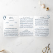 ギリシャ正派 三つ折り 結婚式プログラム (内部)